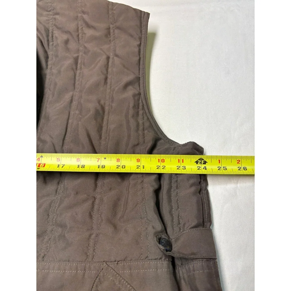 VTG‎ Orvis Sporting Traditions Mens XL Brown Quilted Shooting Vest Game Pocket
